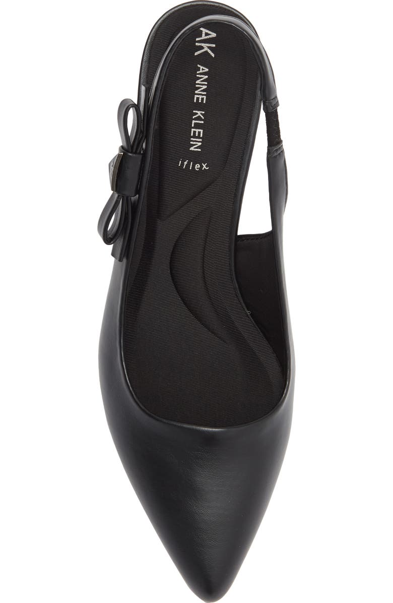 Anne Klein Ibbey Slingback Pump, Alternate, color, Black Pu