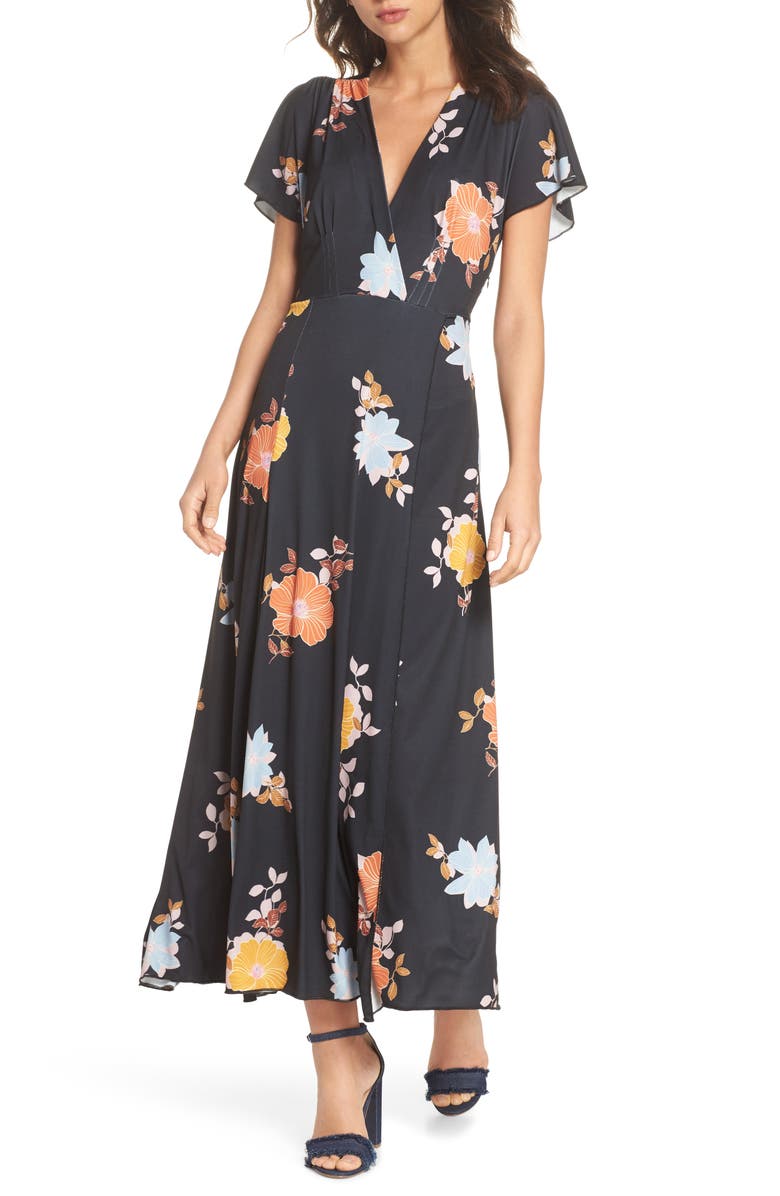 French Connection Shikoku Jersey Maxi Dress, Main, color,