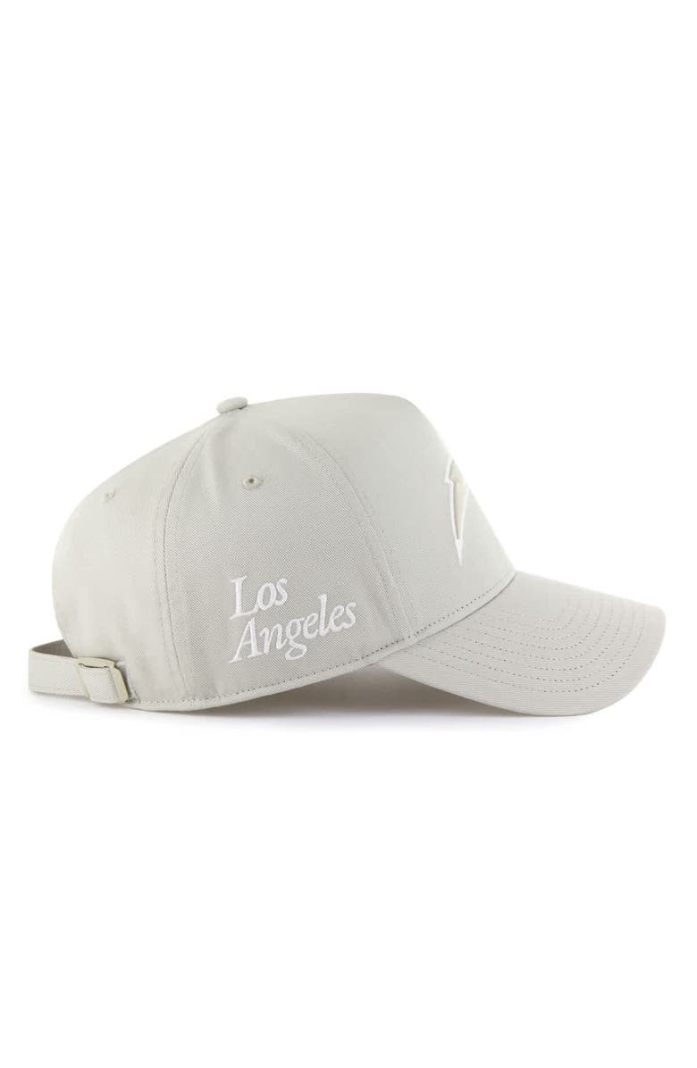 '47 Men's '47 Cream Los Angeles Chargers Foundation Offside Adjustable Hat, Alternate, color, 