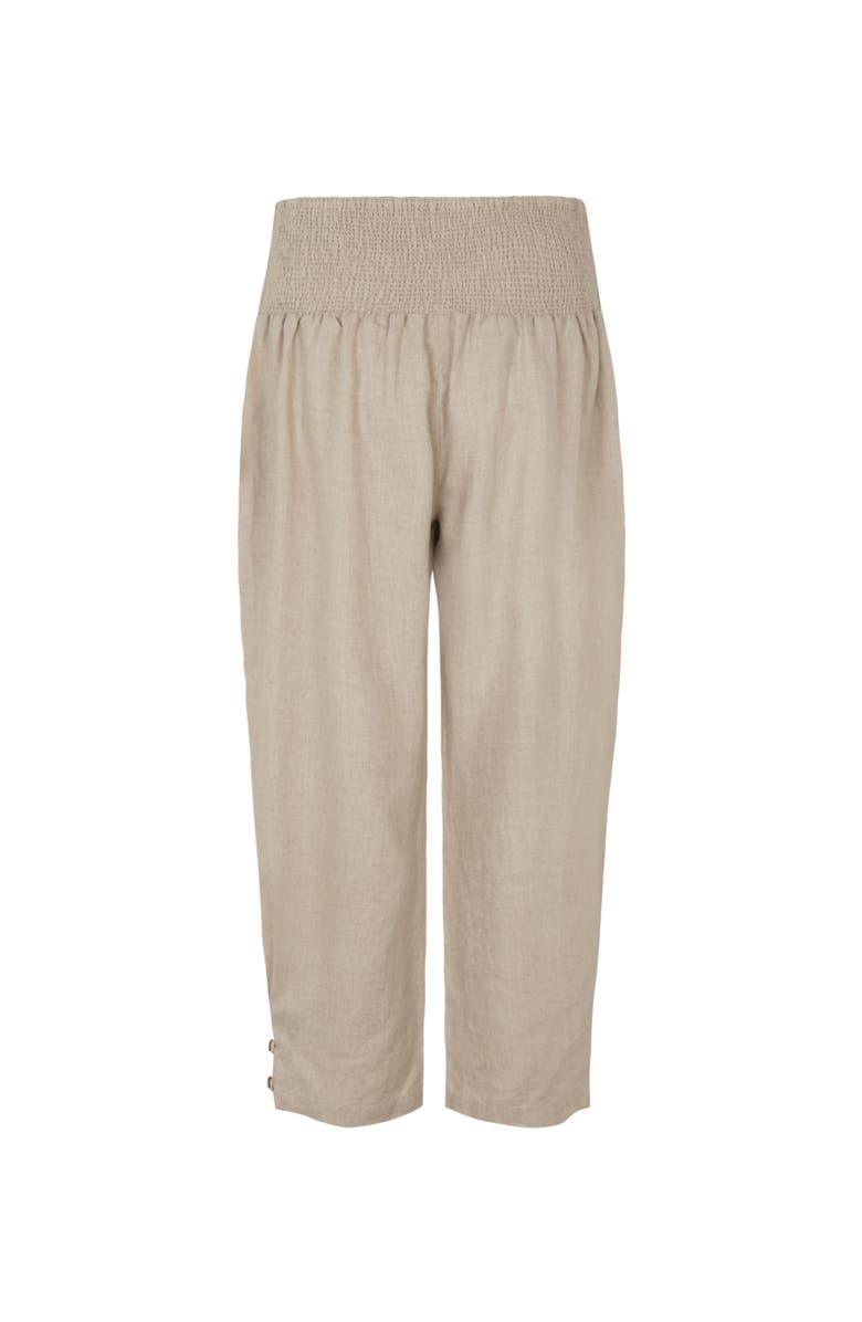 Masai Copenhagen MaPenna Cropped Linen Trousers, Alternate, color, Natural