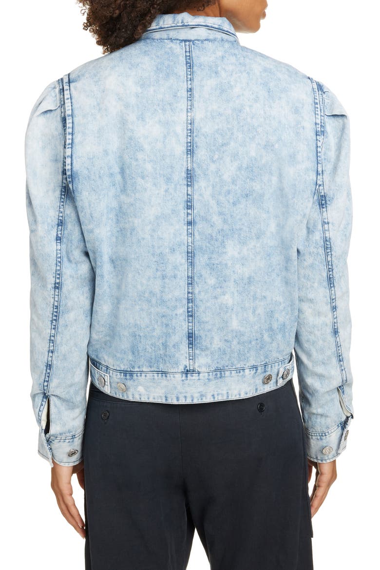 Iolinea Stonewash Denim Jacket, Alternate, color, BLUE