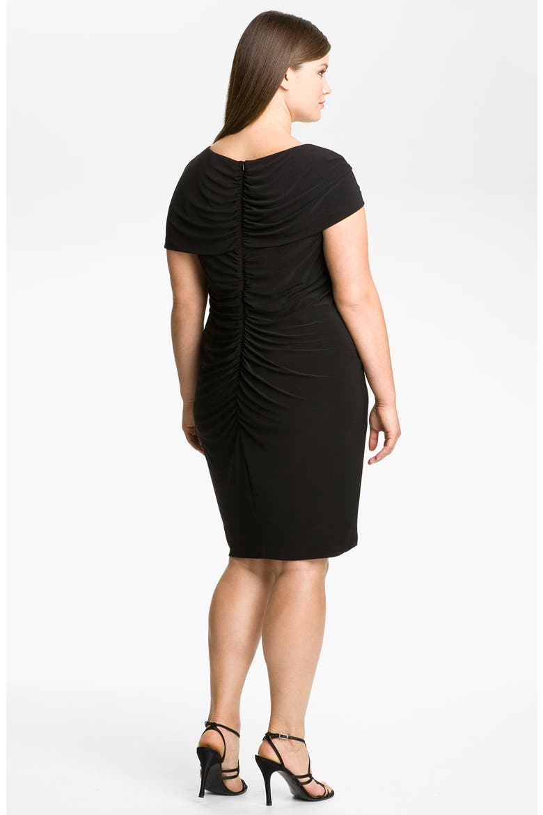 Alex & Eve Beaded Jersey Dress, Alternate, color, BLACK