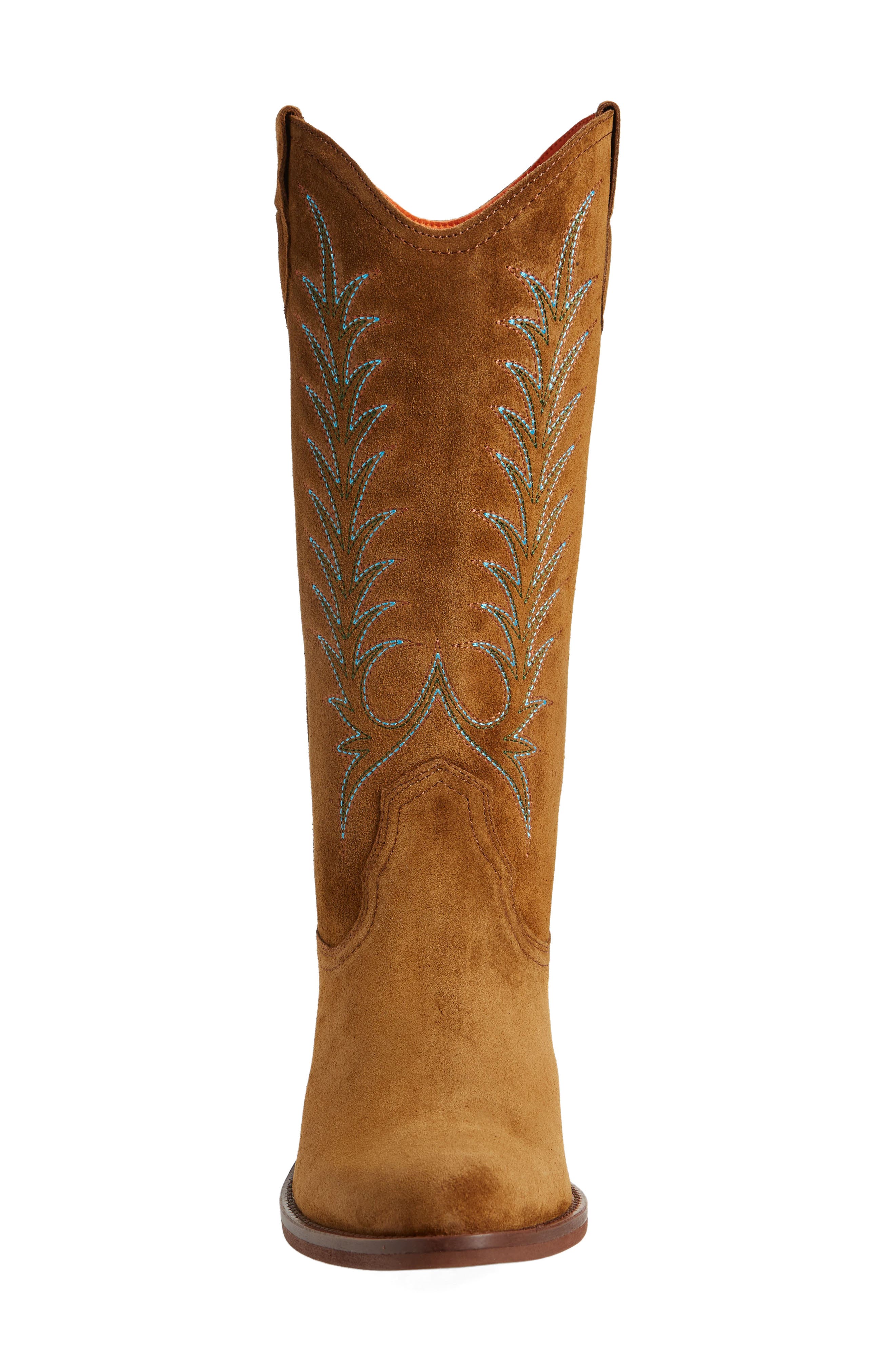 Penelope Chilvers Goldie Embroidered Cowboy Boot, Alternate, color, Peat