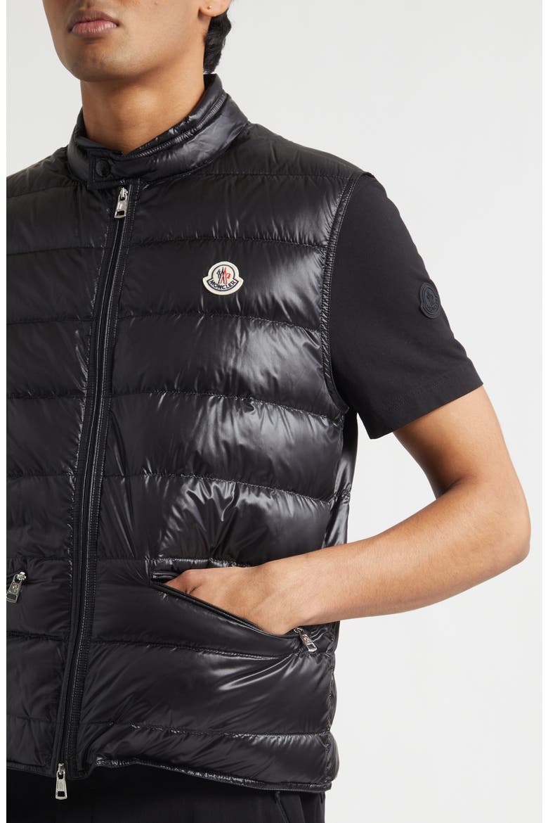 Gui Down Puffer Vest, Alternate, color, BLACK
