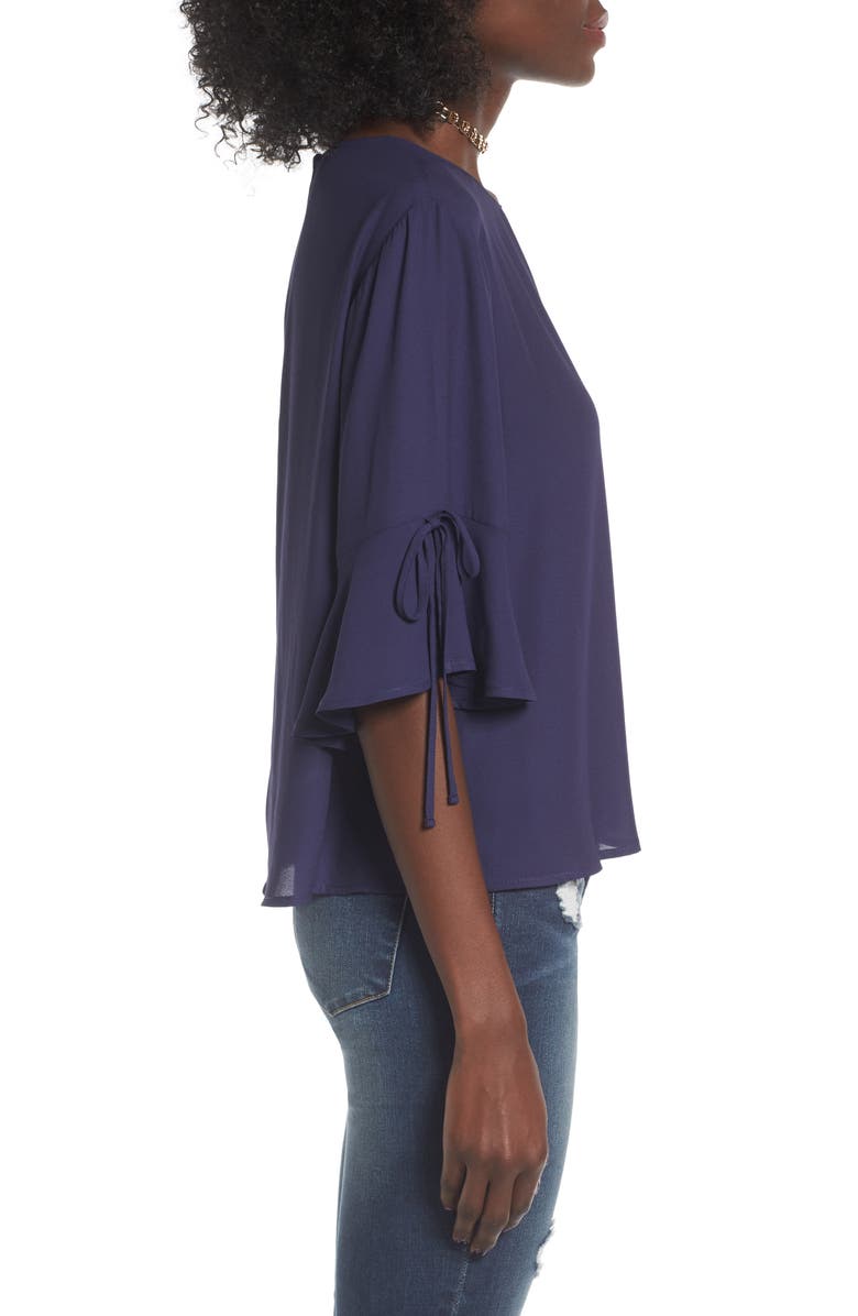 All in Favor Bell Sleeve Tee, Alternate, color,