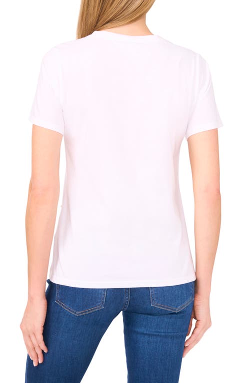 Cece Pearly Beaded Top In White