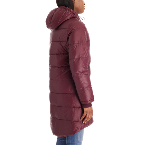 Modern Eternity Maternity Modern Eternity Naomi 3-in-1 Down-filled Nylon Maternity & Babywearing Par In Burgundy