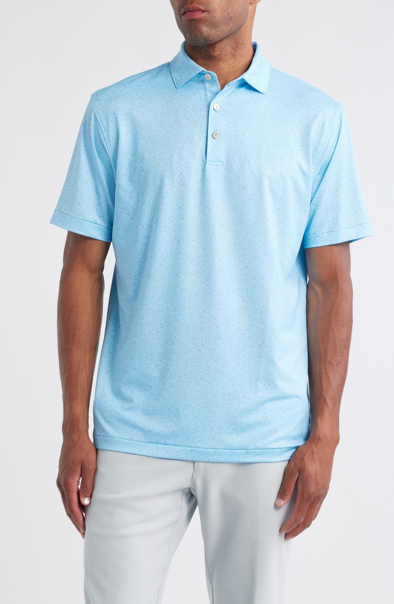 Peter Millar Chambers Performance Jersey Polo, Main, color, Seaport Blue