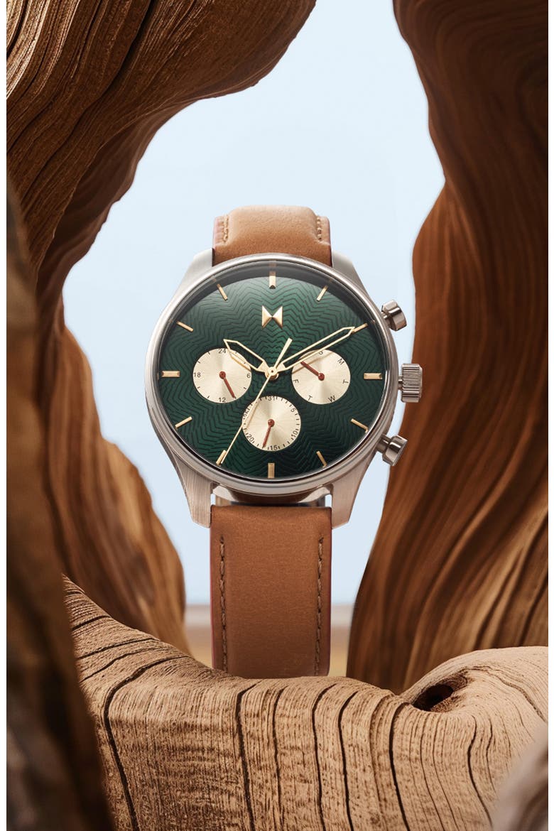 Airhawk Bracelet Chronograph Watch, 42mm, Alternate, color, TAN