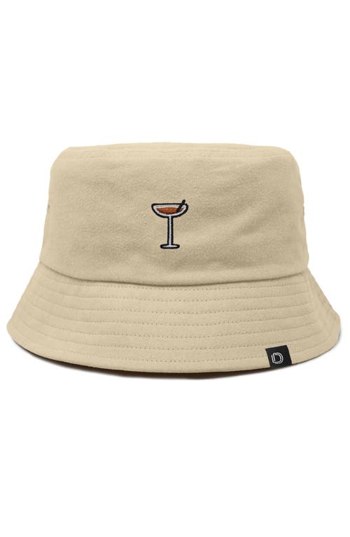 Dalix Espresso Martini Bucket Hat In Sesame Beige
