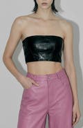 AS by DF Magra Recycled Leather Top