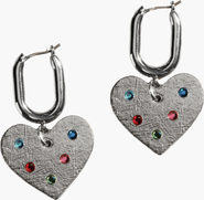 Nickel & Suede Quinn Earrings