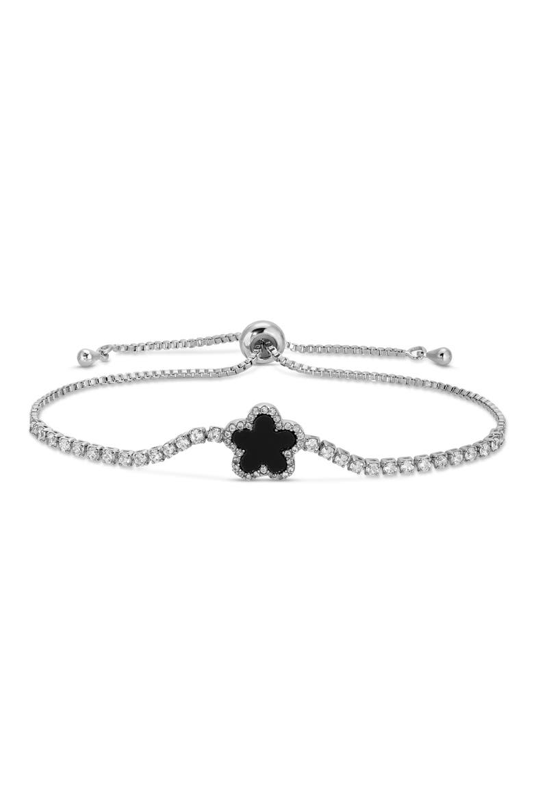 Louise Set of 2 Cubic Zirconia Slider Bracelets, Alternate, color, SILVER