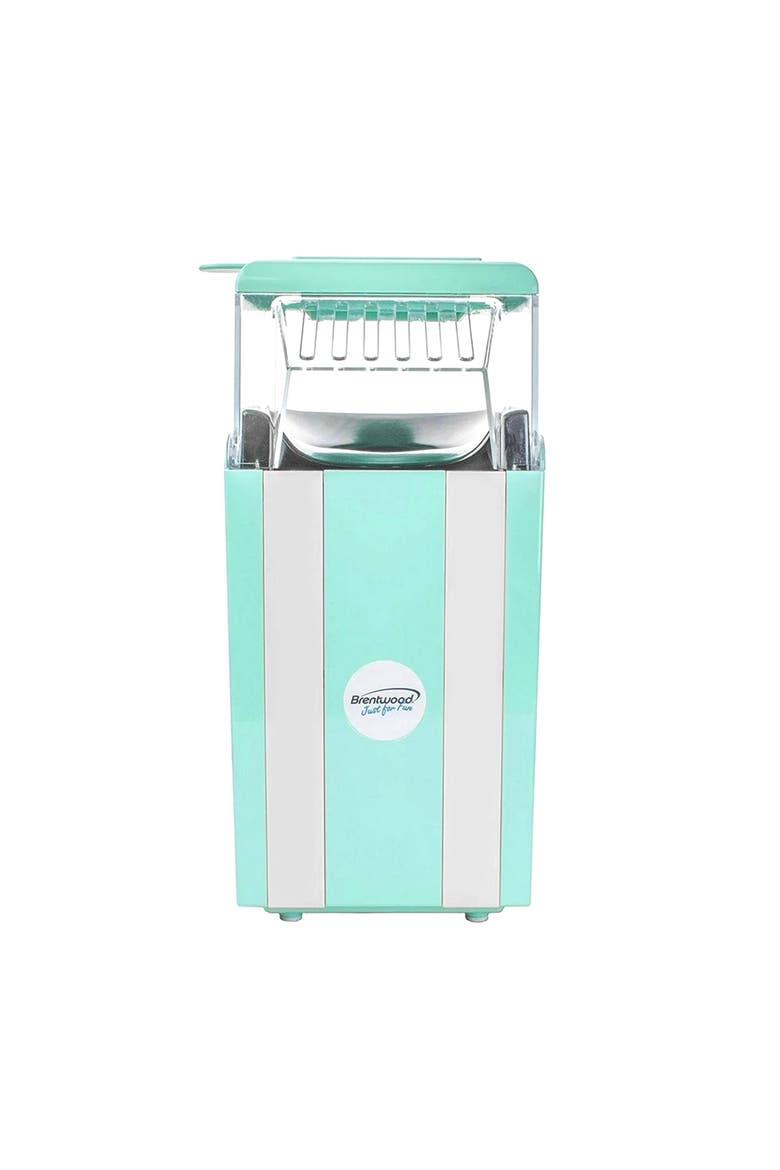 Classic Striped 8 Cup Hot Air Popcorn Maker in Blue, Alternate, color, Blue