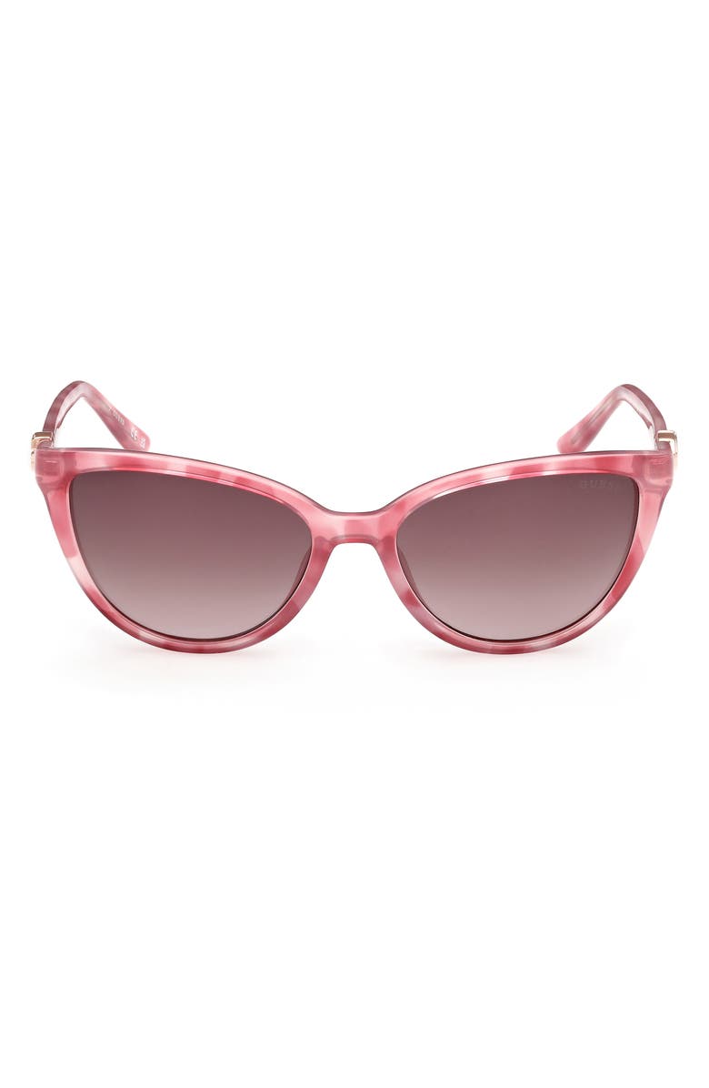 GUESS Cat Eye Sunglasses, Main, color, Pink / Gradient Brown