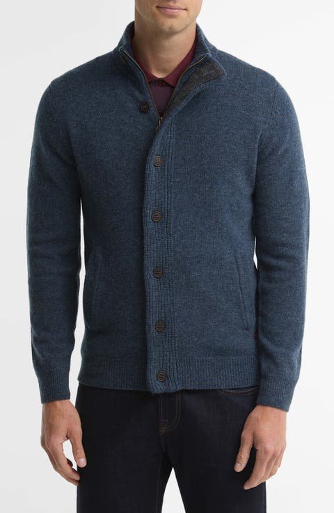 Elbow Patch Wool Cardigan