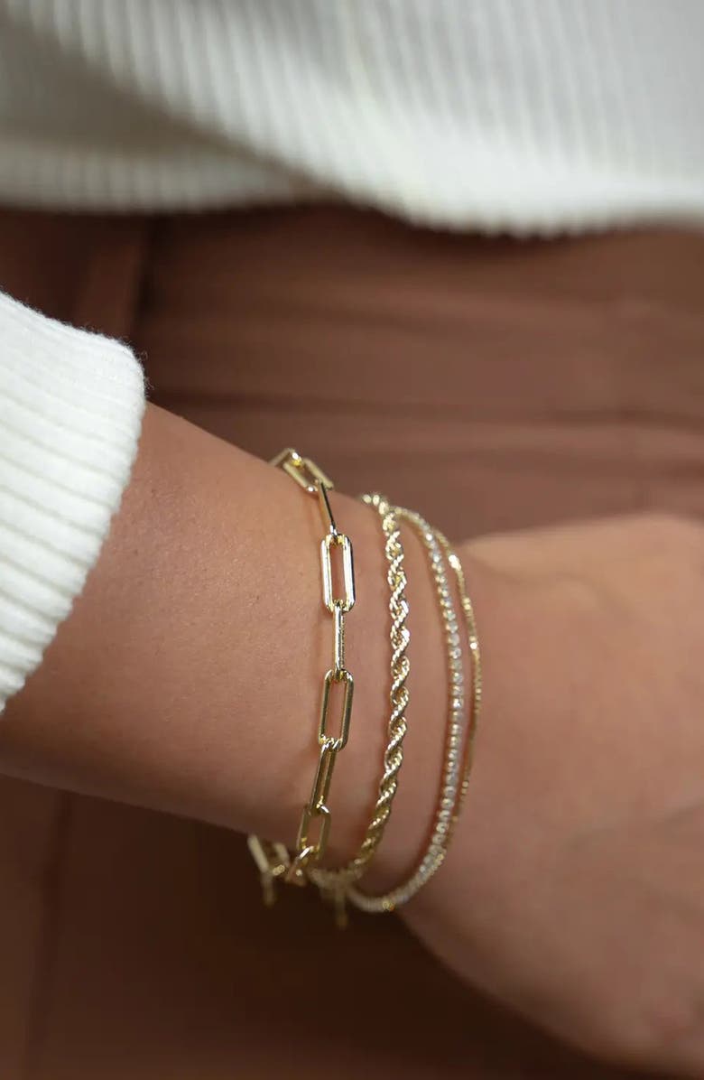 THE SIS KISS Leo Bracelet, Alternate, color, Gold