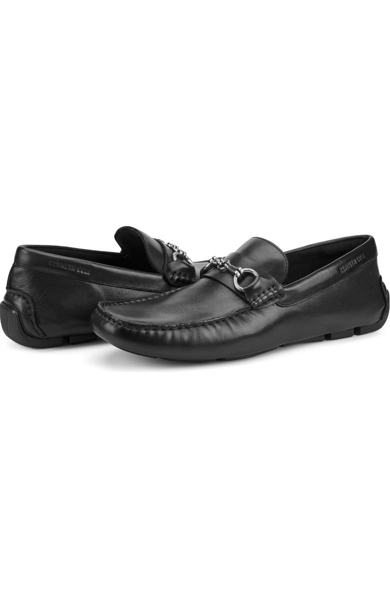 Kenneth Cole New York Theme Bit Moc Toe Driving Loafer, Alternate, color, Black