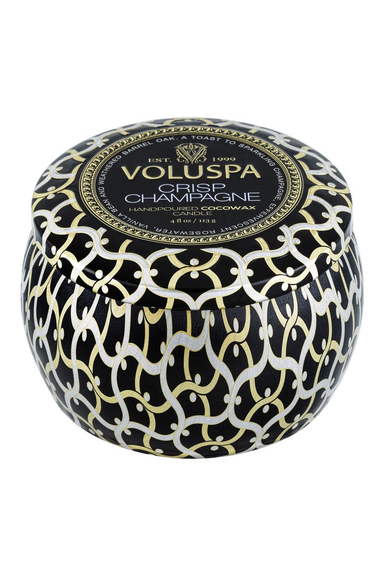Crisp Champagne Mini Tin Candle, Alternate, color, CRISP CHAMPAGNE