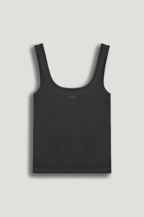 Nocturne Printed Sleeveless Crop Top In Gray