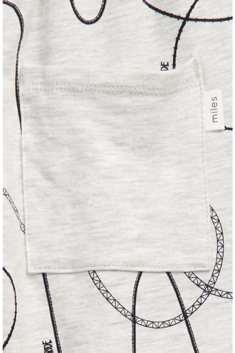 miles baby Roller Coaster Print Joggers, Alternate, color, LIGHT HEATHER GREY