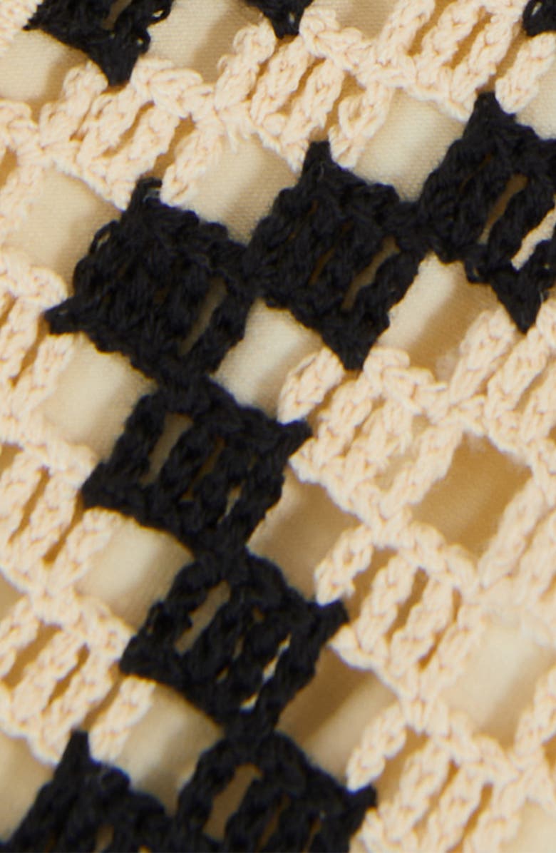 Reiss Kids' Natalie Open Stitch Button-Up Polo Dress, Alternate, color, Ecru