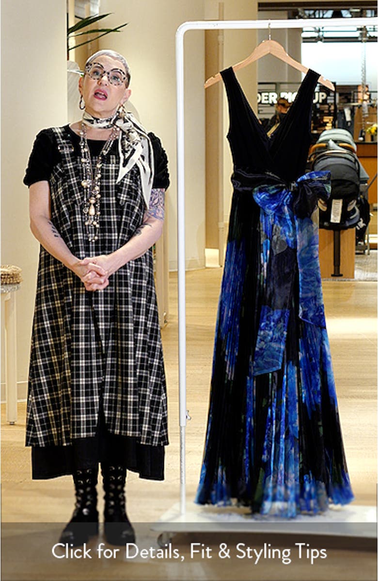 Pleated Sleeveless Gown, sales video thumbnail