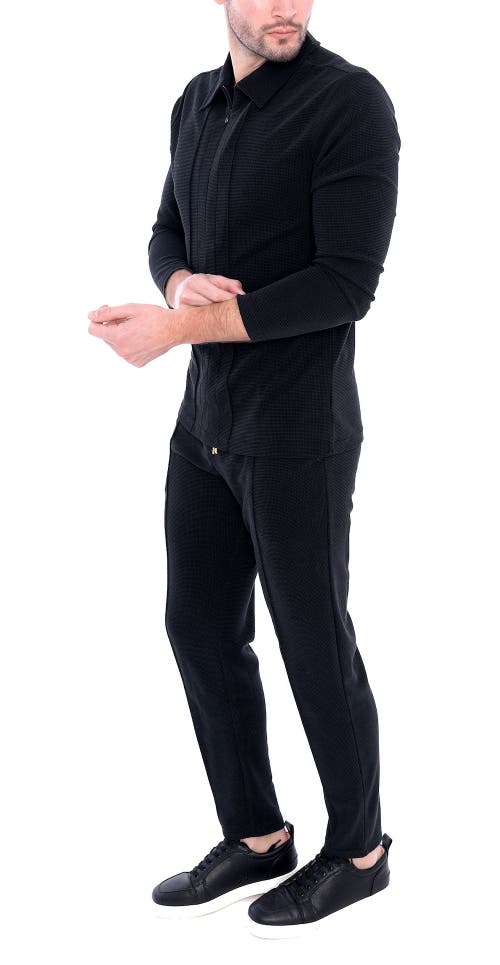 Dai Moda Long Sleeve Zip Neck Knit Top