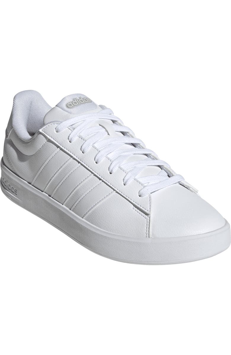 adidas Grand Court 3.0 Sneaker, Main, color, White/ White/ Grey Two