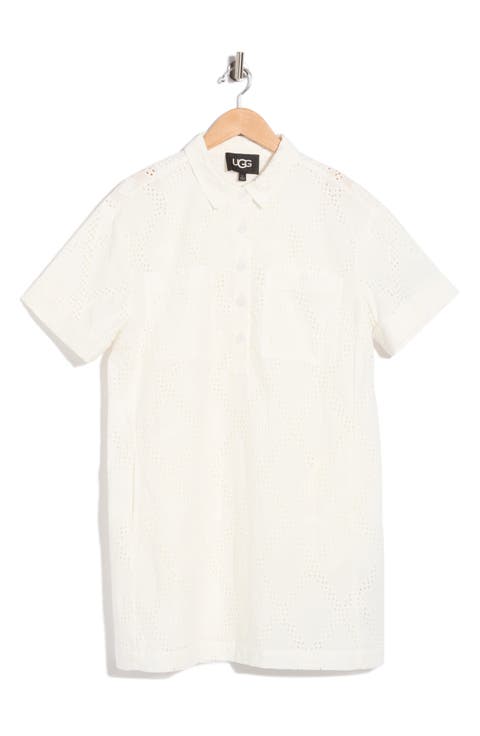 Inya Eyelet Polo Dress