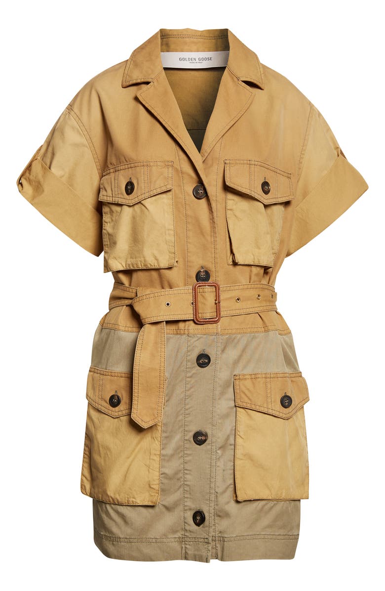 Golden Goose Journey Pamela Saharian Cotton Mini Shirtdress, Alternate, color, 