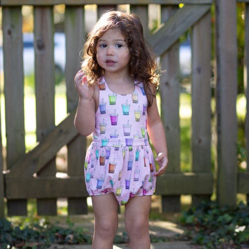 Shop Worthy Threads Cross Back Bubble Romper In Boba