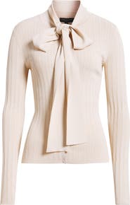 rag
bone Gianna Tie Neck Rib Sweater