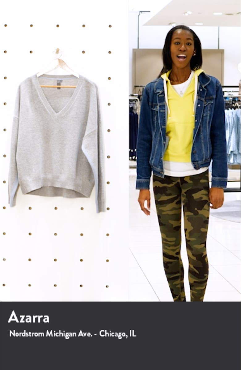 Recline Wool V-Neck Sweater, sales video thumbnail