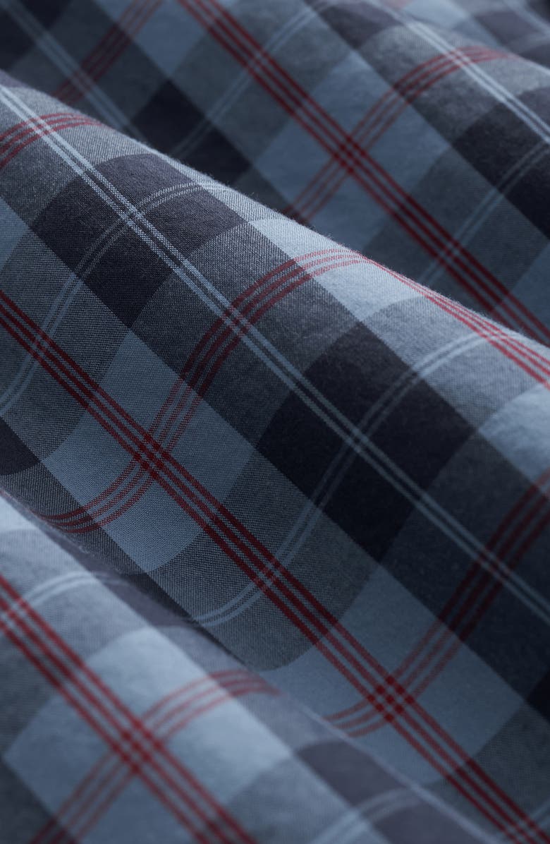 Brooks Brothers Friday Plaid Cotton Poplin Button-Down Shirt, Alternate, color, Bluesplaid