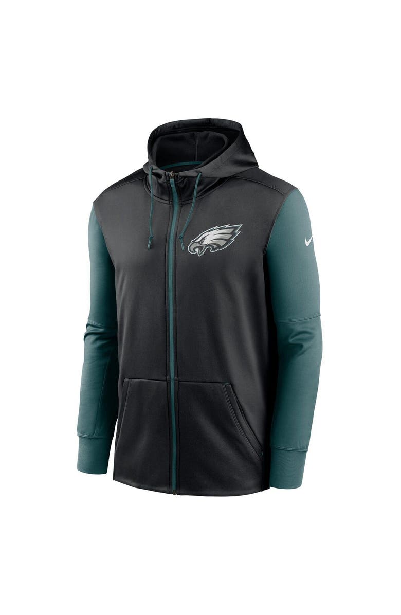 Nike Men's Nike Black Philadelphia Eagles Performance Full-Zip Hoodie, Alternate, color,