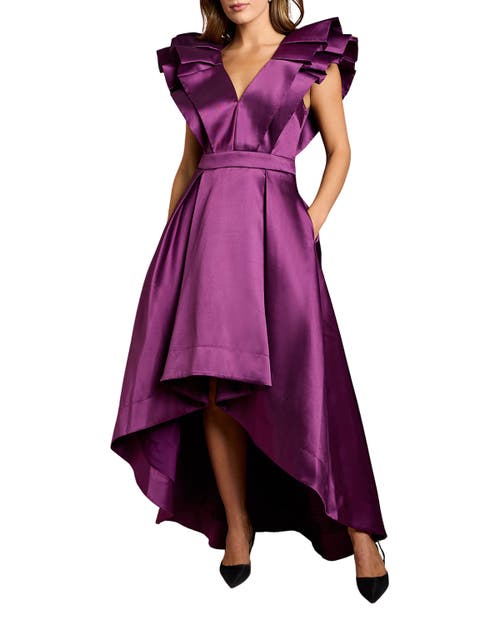 Coast Frill Sleeve V-neck Midi Dress In Multi