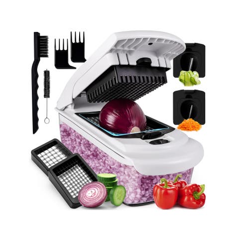 Multipurpose Vegetable Chopper Spiralizer Manual Food Slicer