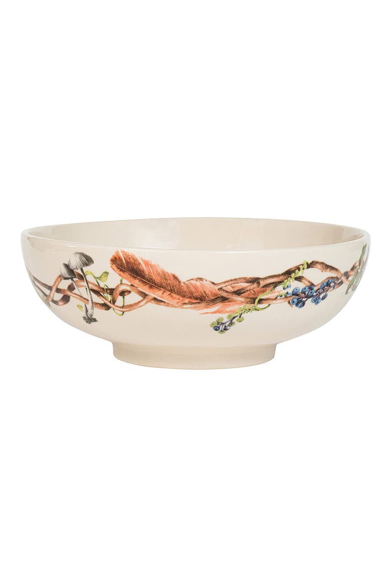 Forest Walk Serving Bowl, Alternate, color, CAF AU LAIT
