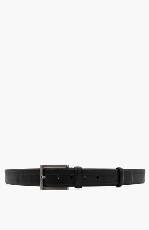 Classic 525 Embossed Leather Belt