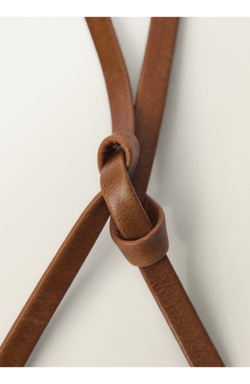 Mango Flower Thin Leather Belt