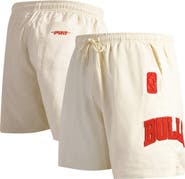 PRO STANDARD Men's Pro Standard Cream Chicago Bulls Triple Tonal Woven Shorts