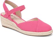 LifeStride Pilar Slingback Espadrille Platform Wedge Sandal