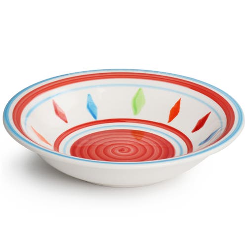 Gibson Home Heidy 12 Piece Hand Painted Durastone Dinnerware Set In Multi