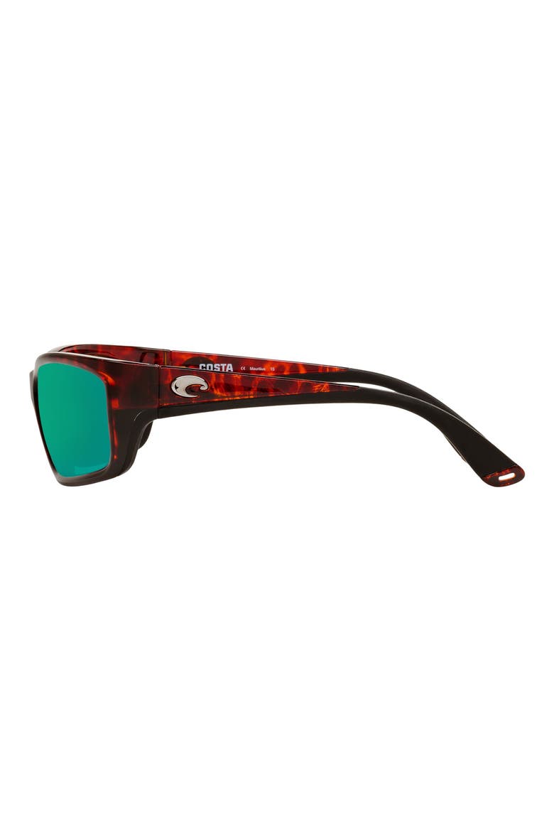 62mm Waypoint Rectangluar Polaraized Sunglasses, Alternate, color, COPPER TORTOISE