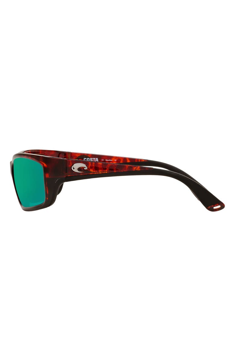 Costa Del Mar 62mm Waypoint Rectangluar Polaraized Sunglasses, Alternate, color, Copper Tortoise