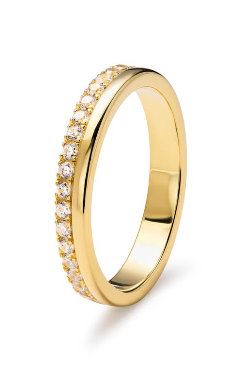 Ana Luisa Celine Cubic Zirconia Double Band Stackable Ring In Gold