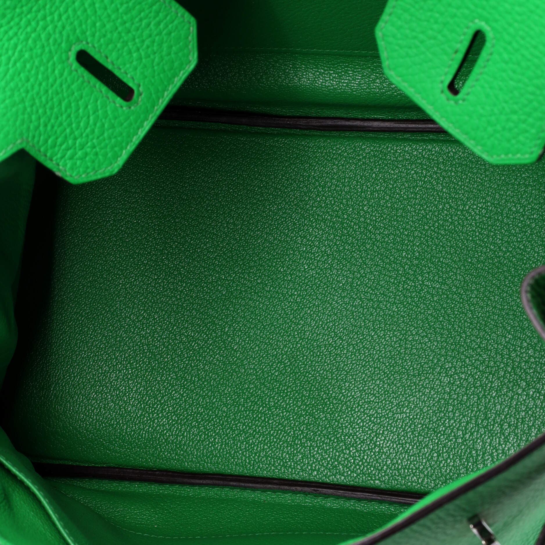 Pre-Owned Hermes Birkin Handbag Green Clemence with Palladium Hardware 30, Alternate, color, Green