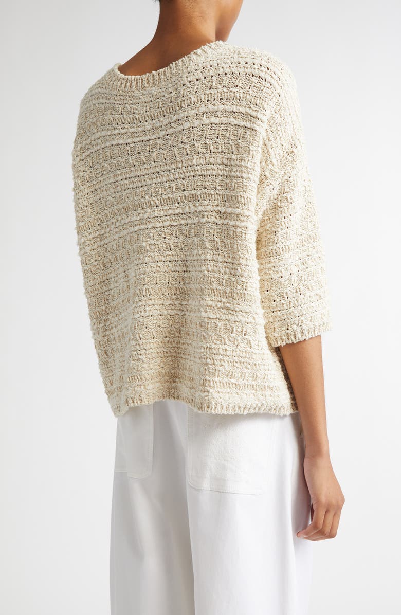 Max Mara Arda Cotton Blend Sweater, Alternate, color, Ivory