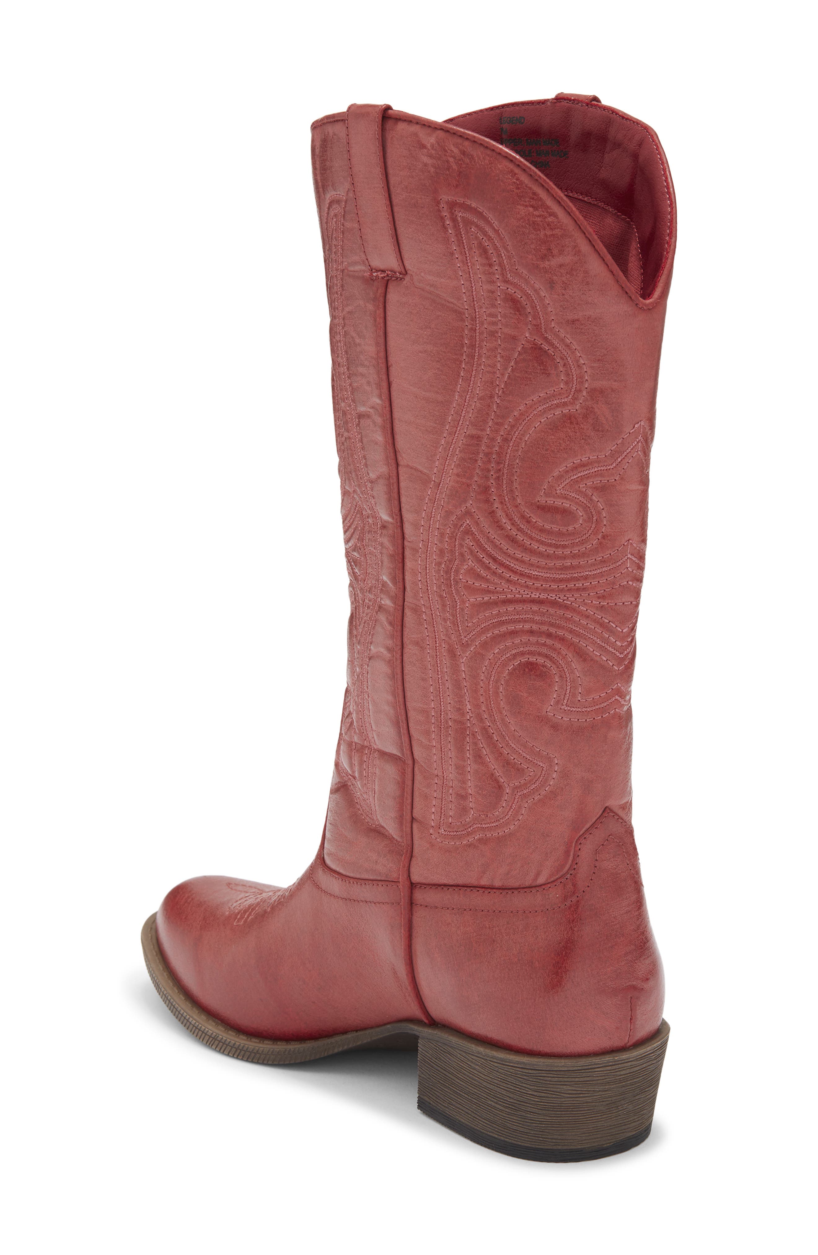Coconuts by Matisse Legend Western Boot, Alternate, color, Red